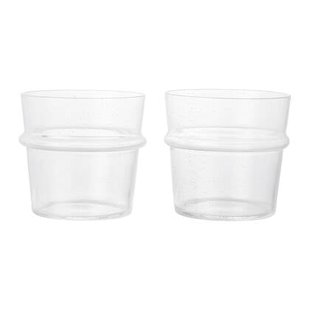 Ferm Living Boya Waterglazen Laag - 2st. - Clear