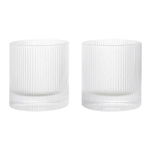 Ferm Living Ripple Waterglazen 2 st. - 250 ml - Clear