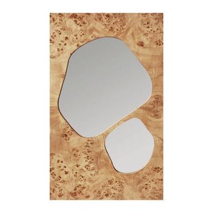 Ferm Living Folia Spiegel H 82 cm - Natural Burl