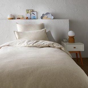 Dekbedovertrek in flanel katoen, Clara