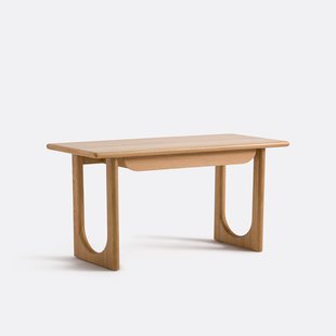 Eikenhouten bureau met eikenfineer, 1 lade, Douve