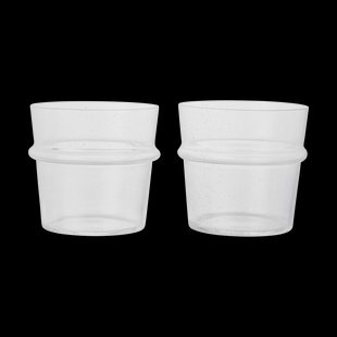 Ferm Living Boya drinkglas laag 30 cl 2-pack Clear