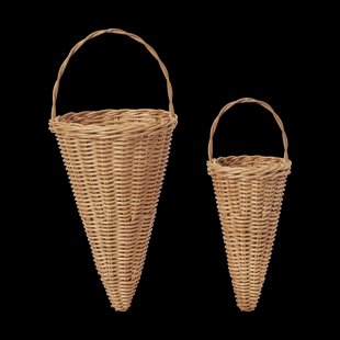 Ferm Living Braided cones kersthanger 18 cm Natural