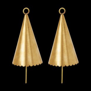 Ferm Living Cone bel decoratiehanger 2-pack Brass
