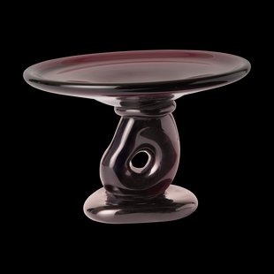 Ferm Living Damo glass centerpiece schaal Ø21 cm Dark Grape