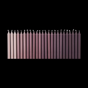 Ferm Living Ombre antieke kaarsen 24 stuks Dark grape