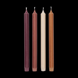 Ferm Living Pure candles 4-pack Roseate Blend