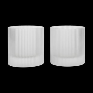 Ferm Living Ripple tumbler glas 25 cl 2-pack Frosted