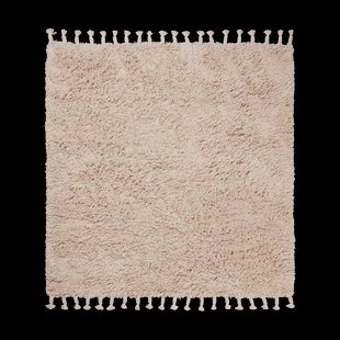 Ferm Living Amass long pile vloerkleed 140x140 cm Off-white