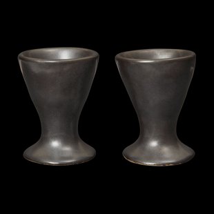 Ferm Living Flow eierdop 2-pack Black