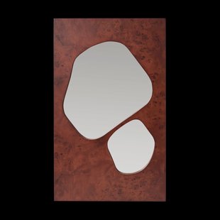 Ferm Living Folia spiegel Dark stained burl, 82 cm