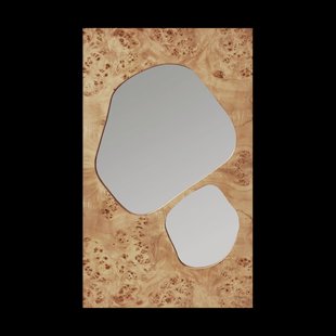 Ferm Living Folia spiegel Natural burl, 82 cm