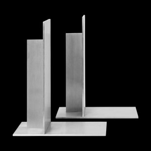 Ferm Living Lager boekensteun 2-pack Aluminium