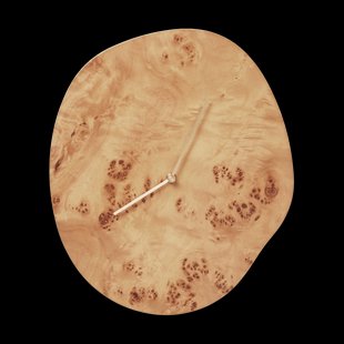 Ferm Living Melt wandklok 28x33 cm Natural burl