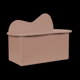 Ferm Living Slope bankje met opbergruimte 75x38x51 cm Rose