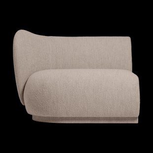 Ferm Living Rico bankmodule armrest L Soft Bouclé Natural