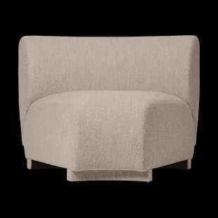 Ferm Living Rico bankmodule corner 45 Soft Bouclé Natural
