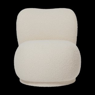 Ferm Living Rico lounge chair piccolo fauteuil swivel Nordic Bouclé-Off-white