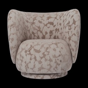 Ferm Living Rico lounge chair fauteuil swivel Cilla-Taupe