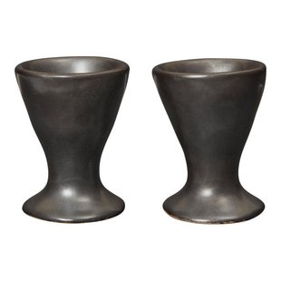 Ferm Living Flow Egg Eierdopjes Set Van 2 Black