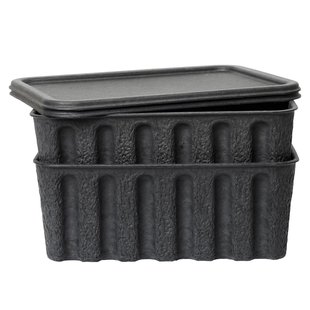 Ferm Living Paper Pulp Opbergdozen Large Set Van 2 Charcoal