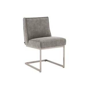 Goossens Eetkamerstoel Tomleuning - Leder zonder armleuning