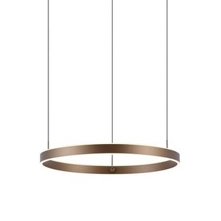 QAZQA Design hanglamp donker brons 3-staps dimbaar easylift - Titmus
