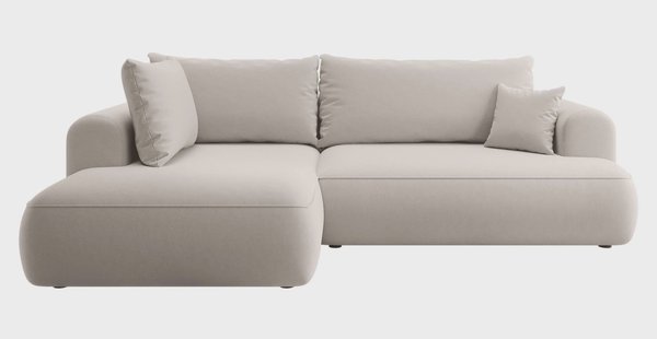 Hoekbank Philipa links velvet met slaapfunctie | NADUVI Collection