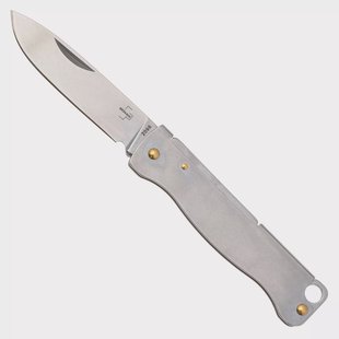 Böker Plus Atlas Mini 01BP0024 Stonewashed 12C27, Stainless, sleutelhangerzakmes