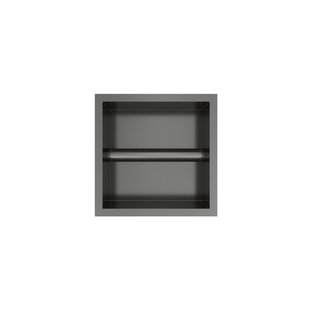 Hotbath &MORE Inbouw Toiletrol Houder - 16x16x13cm - Geborsteld gunmetal PVD PH016BGP