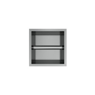 Hotbath &MORE Inbouw Toiletrol Houder - 16x16x13cm - RVS 316 PH016IX