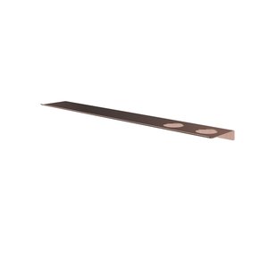 Hotbath &MORE Planchet - 80cm - inclusief bevestigings rails - 2 uitsparingen - voor zeepdispenser of beker - Geborsteld koper PVD SH080H2BCP