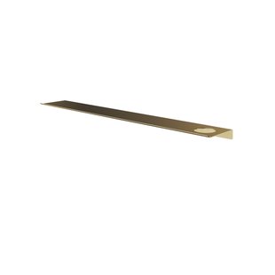 Hotbath &MORE Planchet - 80cm - inclusief bevestigings rails - 1 uitsparing - voor zeepdispenser of beker - Geborsteld messing PVD SH080HBBP