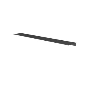 Hotbath &MORE Planchet - 80cm - inclusief bevestigings rails - Geborsteld zwart PVD SH080MBP