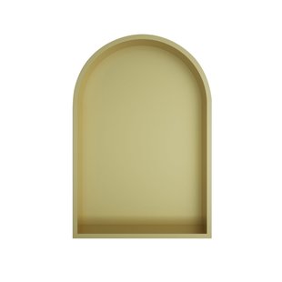 Hotbath &MORE Inbouwbox of inbouwnis Toogmodel - 30x45x10cm - Geborsteld messing PVD BOW30BBP