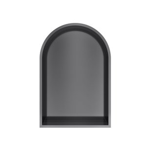 Hotbath &MORE Inbouwbox of inbouwnis Toogmodel - 30x45x10 - Geborsteld zwart PVD BOW30MBP