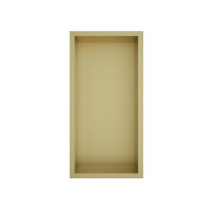 Hotbath &MORE Inbouwbox of inbouwnis - 30x15x10 - Geborsteld messing PVD BOX015BBP