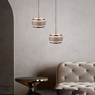 PURE LED hanglamp Falling Rings, brons Ø 13 cm, CCT