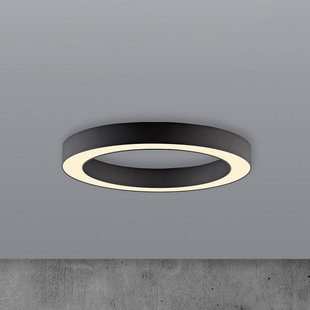 PURE LED plafondlamp Lines, Ø 35 cm, grafiet, CCT, afstandsbediening