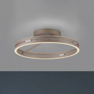 PURE LED plafondlamp Loop bronskleurig, metaal Ø 60 cm CCT