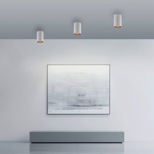 PURE LED badkamer plafondlamp Point, wit, Ø 6 cm, metaal, IP44