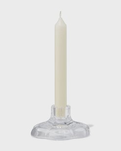 HEMA Kandelaar 9.7x5cm glas transparant bloem (transparant)