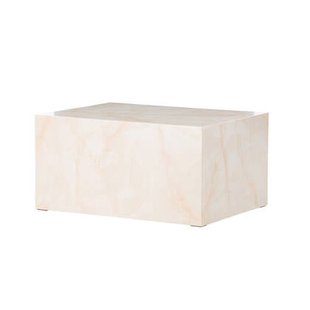 Rebellenclub Tusani Salontafel - 80 x 60 cm - Beige Marmerlook