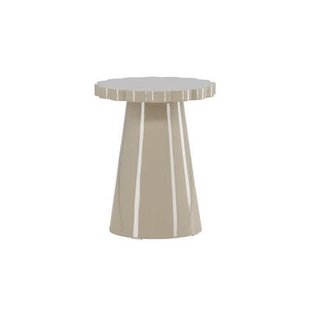 Rebellenclub Aris Bijzettafel - ¿45 cm - Glossy Beige