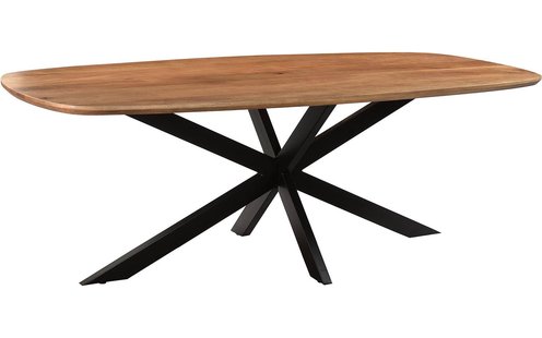 Goossens Eettafel Nilo, Semi rechthoekig 230 x 105 cm