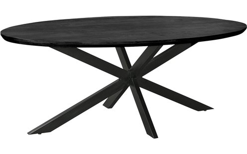 Goossens Eettafel Nilo, Ovaal 240 x 110 cm