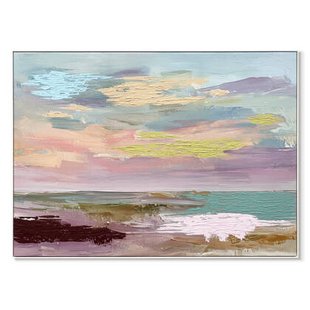 by fonQ Blush of the Earth Schilderij 100 x 140 cm - Wit