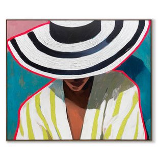 by fonQ Linen Grace Schilderij 100 x 120 cm - Walnoot