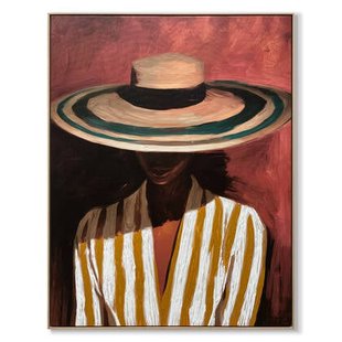 by fonQ Silent Muse Schilderij 78 x 100 cm - Eiken