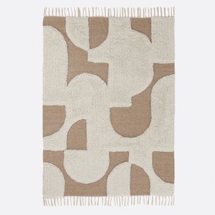 Tweekleurig vloerkleed in wol en katoen, Douma